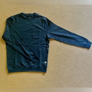 Vuori Mens Small Ponto Performance Crew Sweatshirt